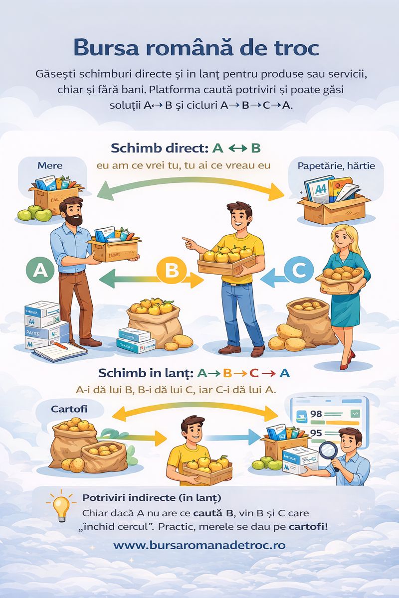 Diagramă cum funcționează bursa